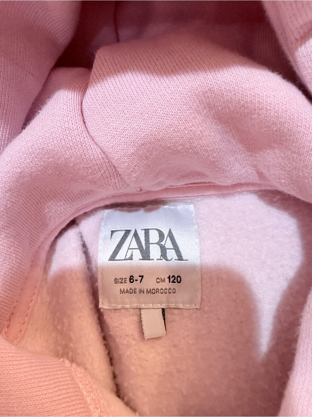 Zara Pink Kawaii Anime Graphic Hoodie Size 6 - Picture 4 of 6
